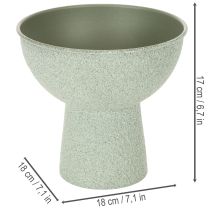 tételeket Modern kerek virágcserép magas talpon, 18 cm