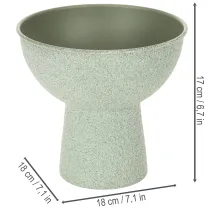 tételeket Modern kerek virágcserép magas talpon, 18 cm