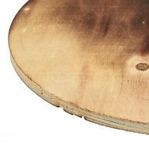 tételeket Dekoratív fa tárcsa lángos alátét rusztikus rétegelt lemez Ø24cm