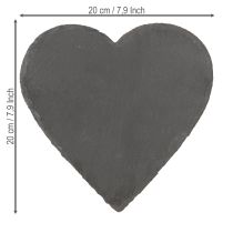 tételeket Palatányér díszes szív pala pala szív 20cm 1 db