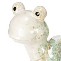 tételeket Kerámia teknősfigura, mint a nappali szemet gyönyörködtető dísze, dekoratív figura, 22 cm