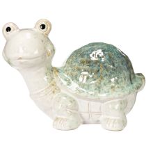 tételeket Kerámia teknősfigura, mint a nappali szemet gyönyörködtető dísze, dekoratív figura, 22 cm