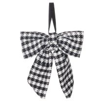 tételeket Textil masni brosssal és akasztóval, kockás, 24 cm, 2 darab