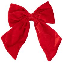 tételeket Piros díszes masni karácsonyfadíszként, 28 cm, 3 darab