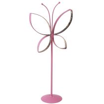 tételeket Butterfly fém dekoratív állvány fukszia arany H29cm 2 db