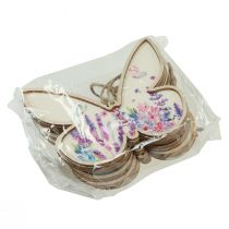 tételeket Butterfly Fa Dekorációs Akasztó Vászon 11,5x9,5cm 6 db