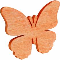 Szórható pillangók Dekoratív pillangó fa narancs, sárgabarack, barna 72db