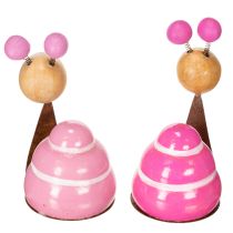 tételeket Csiga figura vidám dizájnnal, bájos tavaszi dekorációval, 9 cm, 4 darabos