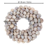 tételeket Csiga koszorú akasztásra, díszes koszorú, tengerész stílusú, Nathai, Ø35cm