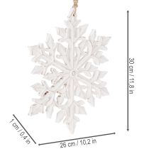 tételeket Nagy díszes hópehely, függő dekoráció, 30cm