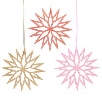 tételeket Hópehely fa karácsonyfadíszek narancssárga színben 10 cm 12 darabos karácsonyi dekoráció