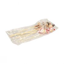 tételeket Hóember dekoratív dugó virágdugó natúr fa 5cm 9db