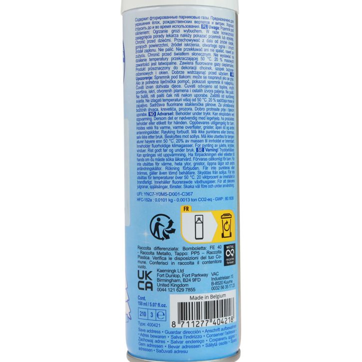 tételeket Hóspray, műhó, téli dekoráció, 150ml