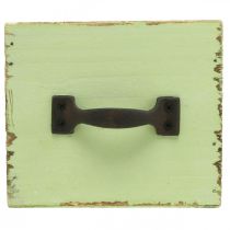 tételeket Ültetőfiók világoszöld shabby chic 12,5×12,5×10 cm