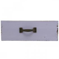 tételeket Ültető Dekoratív fiók Shabby Chic Wood Lila 25×13×8 cm