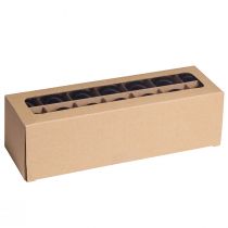 tételeket Fekete karácsonyi labdák fagolyó üveg Ø4cm 24 db