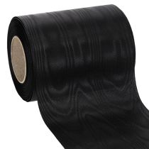 tételeket Fekete koszorú szalag 125mm 25m - Elegáns gyászszalag virágkötészethez és dekorációhoz, acetát szalag