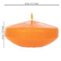 tételeket Úszógyertya, ideális romantikus dekorációhoz és otthoni pihentető hangulat megteremtéséhez, 8 cm, 8 darab