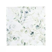 tételeket Szalvéták eukaliptusz dekoratív asztaldísz fehér 25x25cm 20db