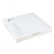 tételeket Szalvéták Fehér Asztaldísz Dombornyomott Minta 33x33cm 15 db