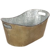 tételeket Növénycserepek és dézsák szett, rézszínű/fehér, H32,5cm/36,5cm/41,5cm