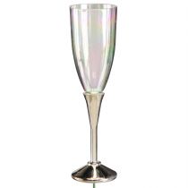 tételeket Szilveszteri dekoráció pezsgőspohár drótra ragasztásához, magasság 9,5 cm, 8 db