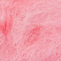 Szizál fű kézimunkához, kézműves anyag natúr anyag rózsaszín 300g