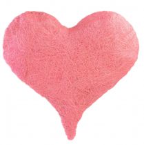 tételeket Szívdísz szizál szálakkal világos rózsaszín szizál szív 40x40cm