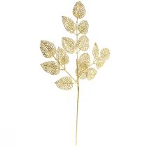 tételeket Skeleton Leaves mesterséges fűzfa levelek Gold Branch Deco 63cm