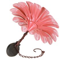 tételeket Solar LED virágos kerti lámpa LED fém rózsaszín Ø30cm