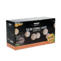 tételeket Napelemes lámpás lánc LED 4,5m fehér 10 izzós