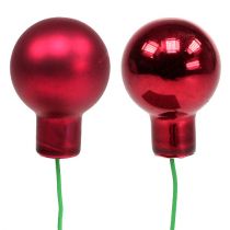 tételeket Tükörbogyó vörös keverék Ø25mm 140 db