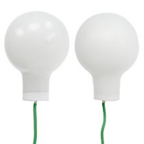 tételeket Tükörbogyók Ø2cm fehér matt, fényes 140 db