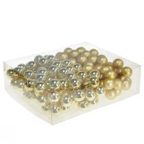 tételeket Mini karácsonyfa golyók üveg tükör bogyók Ø20mm 140 db