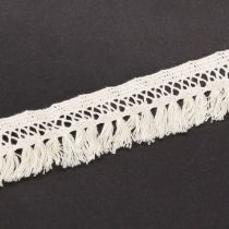 tételeket Csipkeszegély pamut rojt szalag makramé 43mm 3m