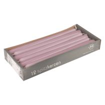 tételeket Kúpos gyertyák Wenzel gyertyák lila 250/23mm 12 db