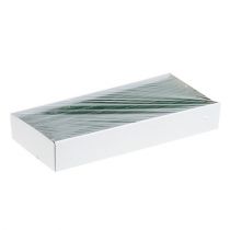tételeket Kúpos gyertya sötétzöld egyszínű 34 x 240mm 4 db