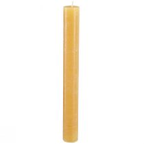 tételeket Kúpos gyertyák egyszínű méz 34x300mm 4 db