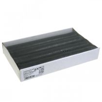 tételeket Kúpos gyertyák egyszínű antracit gyertyák 34×240mm 4 db