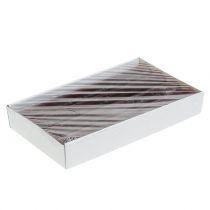 tételeket Egyszínű kúpos gyertyák, bordó, 34mm x 300mm, 4 darab