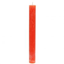 tételeket Narancssárga színű kúpos gyertyák 34mm x 300mm 4 darab