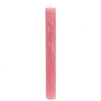 tételeket Rózsaszínre festett botgyertyák 34mm x 300mm 4 db