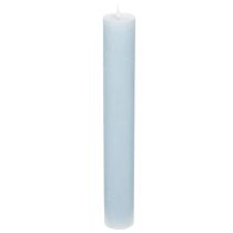 tételeket Kék színű kúpos gyertyatartóba és asztaldíszbe, 34x240 mm, 4 darab