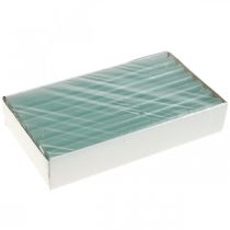 tételeket Zöldre festett kúpos gyertyák 21×240mm 12 db