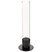 tételeket Kúpos gyertyatartó üveghengerrel. Egyszerű és időtlen. 31 cm