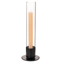 tételeket Kúpos gyertyatartó üveghengerrel. Egyszerű és időtlen. 31 cm