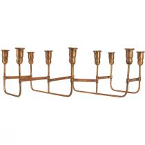 tételeket Antik pálcás gyertyatartó 10 db arany gyertyához 46×46cm H16,5cm