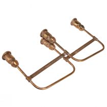 tételeket Antik pálcás gyertyatartó 4 db arany gyertyához 18×18cm H16,5cm