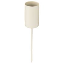 tételeket Fém gyertyatartó pálcán, bézs, M11cm, 4 darab
