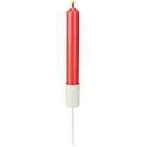 tételeket Fém gyertyatartó pálcán, bézs, M11cm, 4 darab